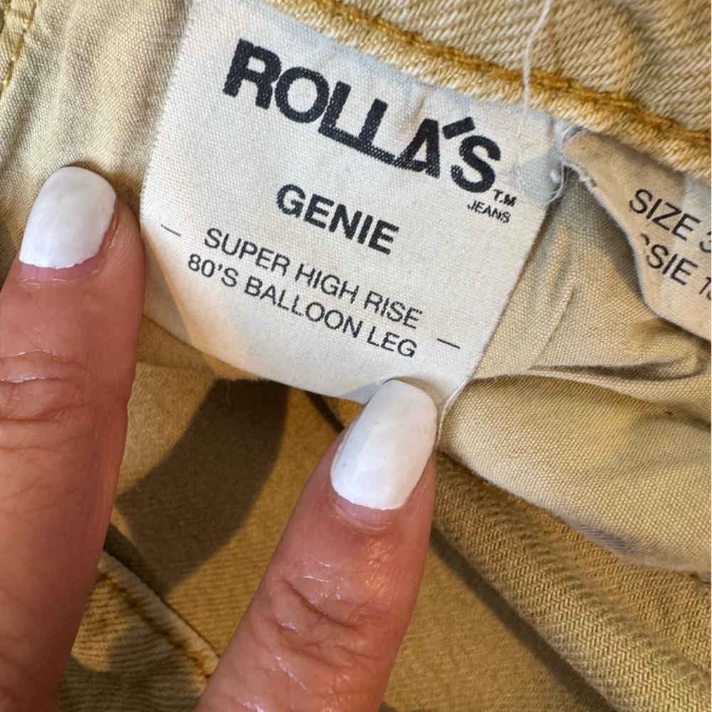 ROLLA'S Light Tan Denim balloon leg Jean size 31 - Picture 11 of 12
